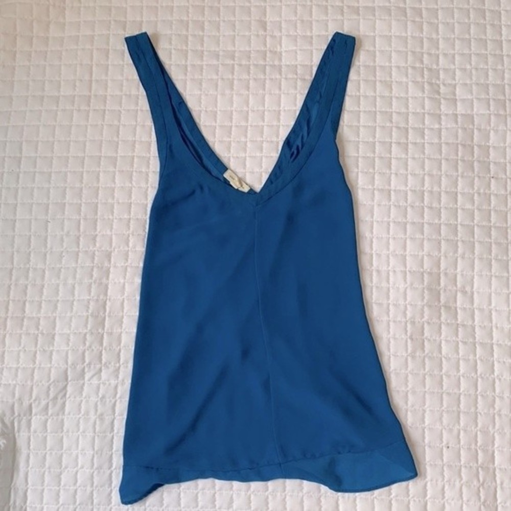 Urban Outfitters Silence + Noise Cobalt Blue Cross Open Back Tank Top L